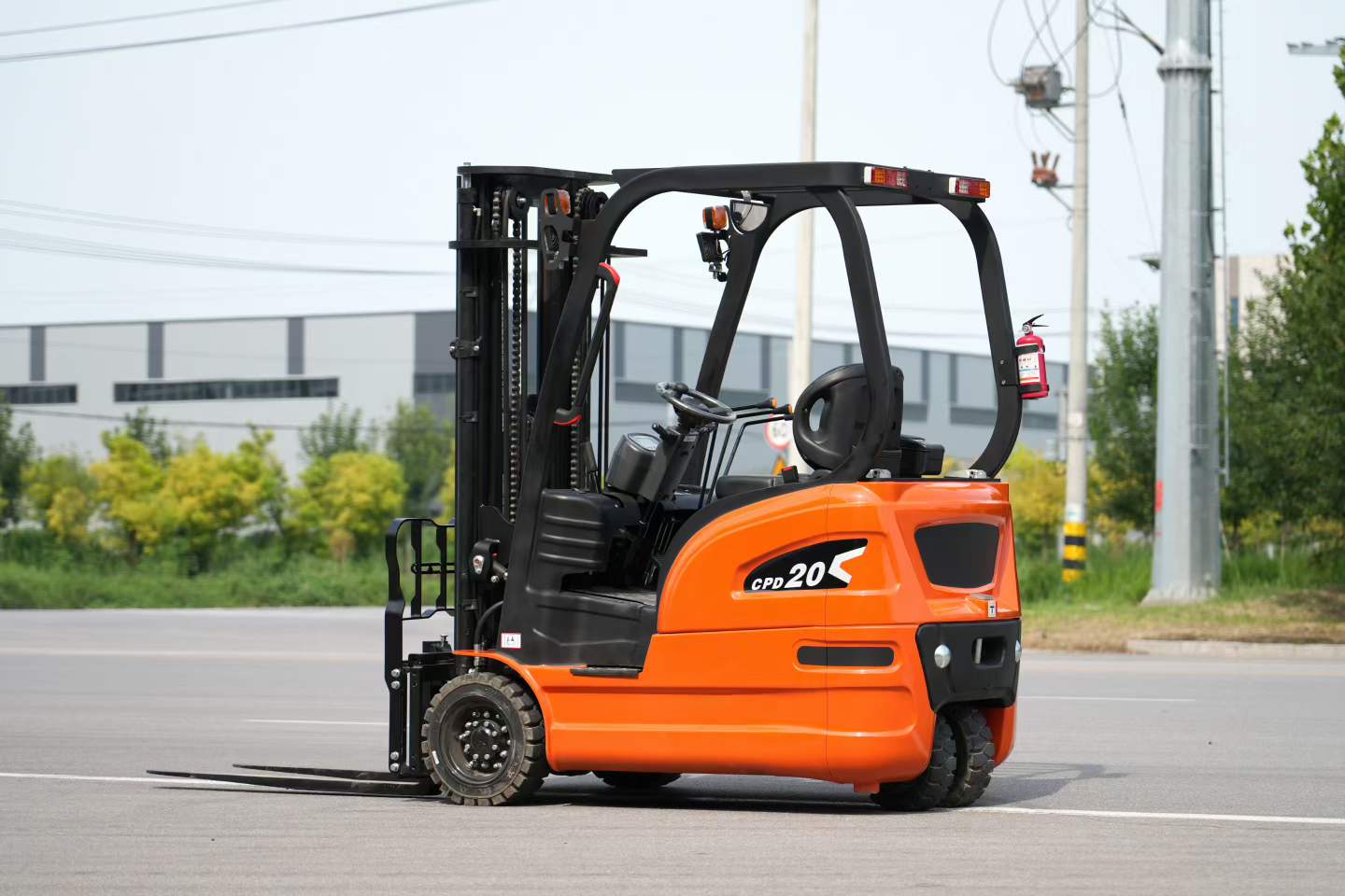 3-Wheel Electric Forklift 2T